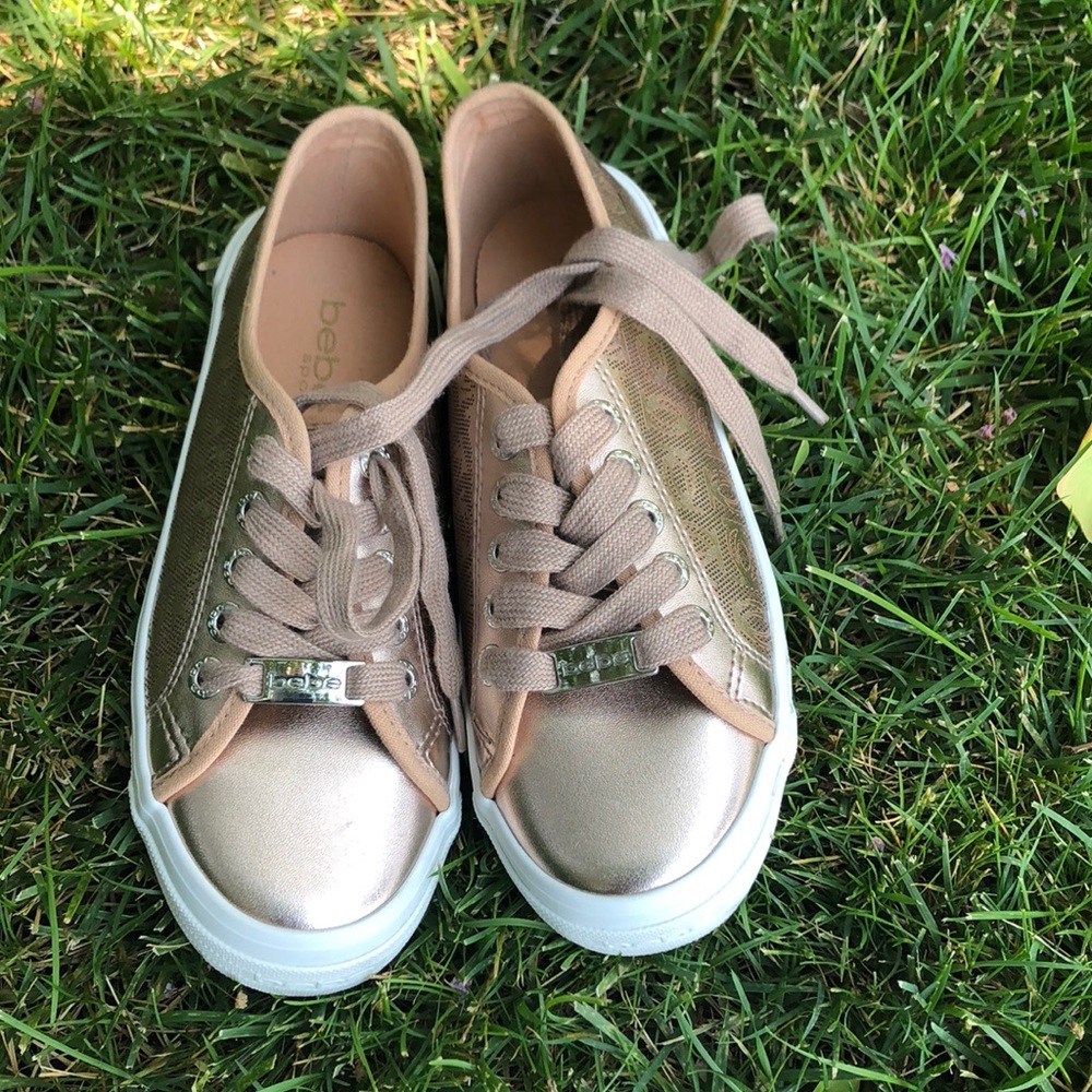 Gold bebe new sneakers